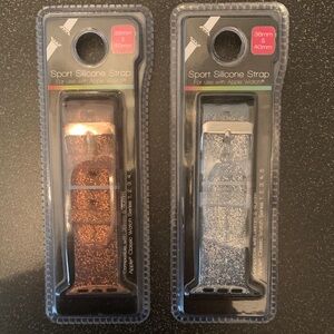 Sport Silicone Strap for Apple Watch - Brown and Blue